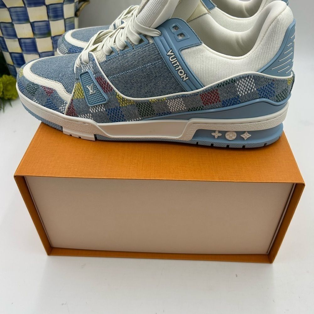 Men’s Louis Vuitton X Murakami trainer sneakers size 10 fits 11 US made Italy - Picture 7 of 12